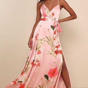 Lulus Blush Pink Floral Dress